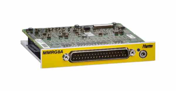 The MMRG8 and MMRG8 are 8 channel PCM merger input modules.