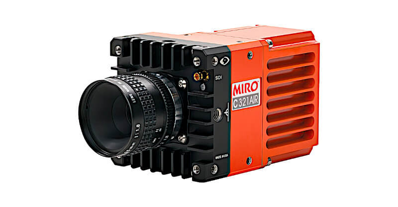 C321 AIR High Speed Camera, Front on, with lens.